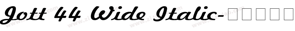 Jott 44 Wide Italic字体转换